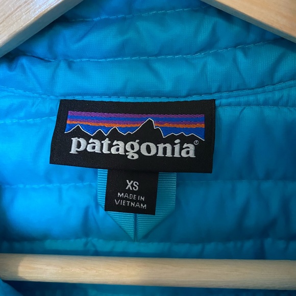 Women’s Blue Patagonia 84750 down quilted puffer jacket sweater full zip… - Picture 5 of 9